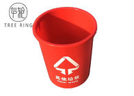 Red Color 100L Plastic Food Storage Buckets With Lids And Handle For Dry Food Packaging