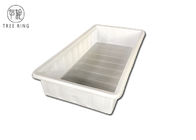 130 Gallon Custom Rectangle Containment Tanks Plastic For Dry Chemical Storage