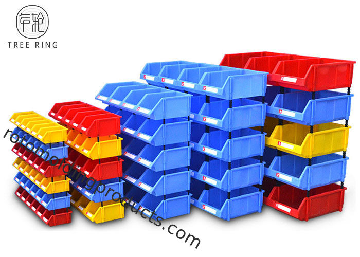 Heavy Duty Standing Plastic Bin Boxes , Hardware Storage Bins For