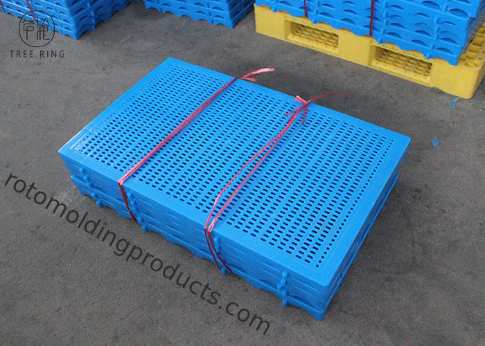 Mini Corrugated Floor Grille HDPE Plastic Pallets For Warehouse 1000 * 600  * 50 Mm
